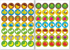 Наклейки-кружочки набор «Знакомимся с животными», 3 шт. по 16 стр. - Фото 7