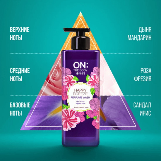 Парфюмированный гель для душа «Perfume Happy Breeze Body Wash»
