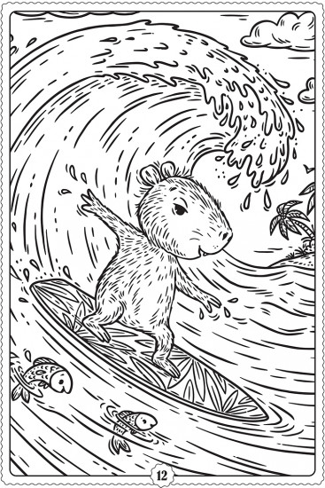 Раскраска «Capybara Life»
