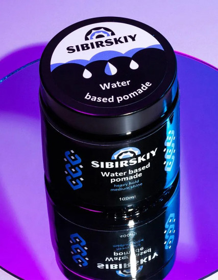 Помада для укладки волос средней фиксации с естественным блеском «Water based pomade heavy hold medium shine»