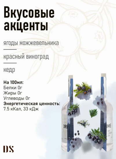 Джин безалкогольный «Dry London Gin»