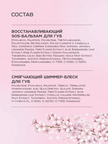 Комплекс для ухода за губами защитный 2 в 1