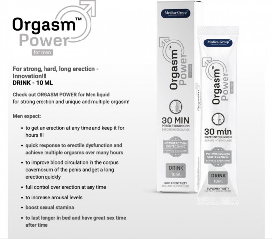 Капли для мужчин «Orgasm Power for Men Drink»