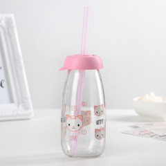 Бутылка с трубочкой «Котенок» - Фото 1