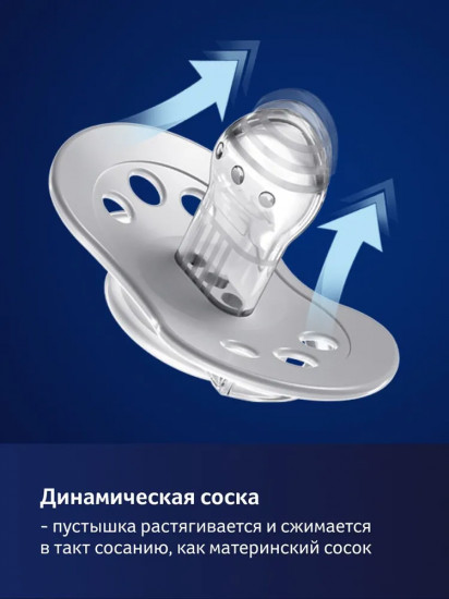 Набор сосок-пустышек динамических