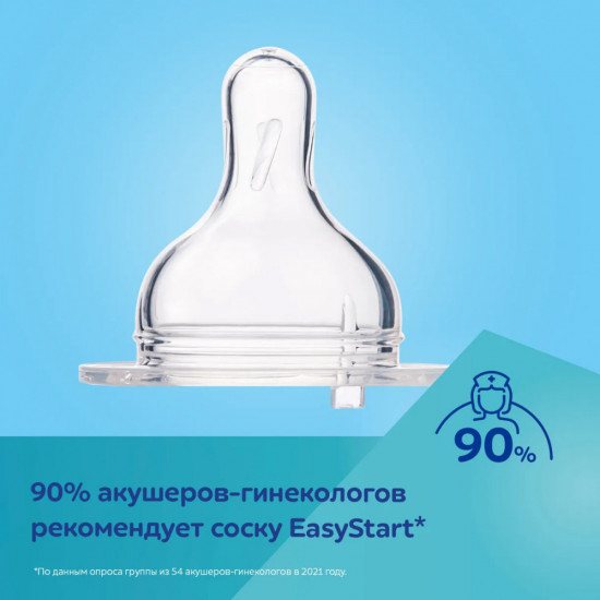Бутылочка для кормления малышей антиколиковая с широким горлышком «Easy Start»