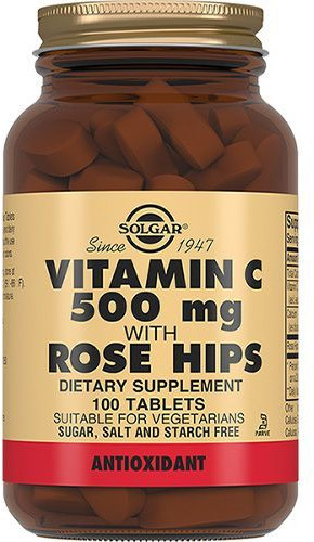 Таблетки «Solgar Vitamin C with Rose Hips. Витамин С и шиповник»