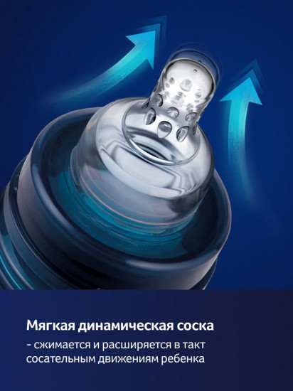 Бутылочка для кормления антиколиковая