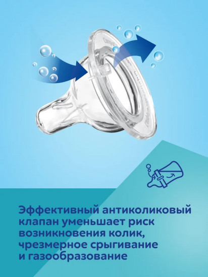 Бутылочка для кормления малышей антиколиковая с широким горлышком «Easy Start»