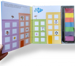 Саусақпен бояуға арналған кітапша. Пальчиковая раскраска - Фото 1