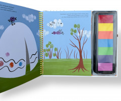 Саусақпен бояуға арналған кітапша. Пальчиковая раскраска - Фото 4