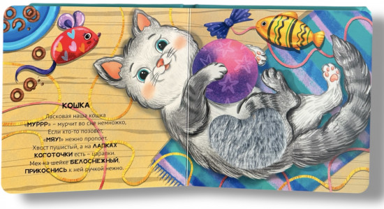 В деревне. Погладим-поглядим. Тактильная книжка