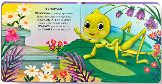 Насекомые. Погладим-поглядим. Тактильная книжка
