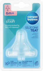 Соска круглая для бутылочки с широким горлышком Easy Start «Для каши» - Фото 1