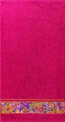 Полотенце махровое гладкокрашеное "Flower Garden" (Cleanelly, 50х90, цвет малиновый) - Фото 1
