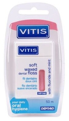 Нить межзубная «Waxed Dental Floss with Fluoride and Mint»