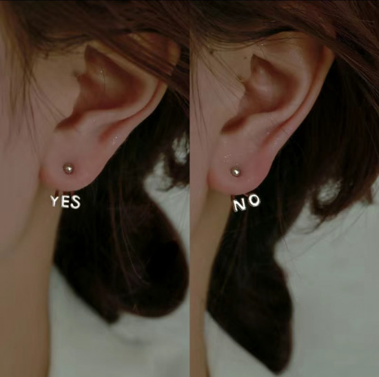 Серьги женские «Yes/No»