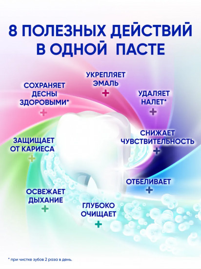 Зубная паста 8 в 1 «Комплексная защита плюс»