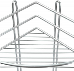 Полка для ванной комнаты трехъярусная угловая - Фото 1