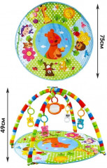 Развивающий коврик для новорожденного с пианино - Фото 1