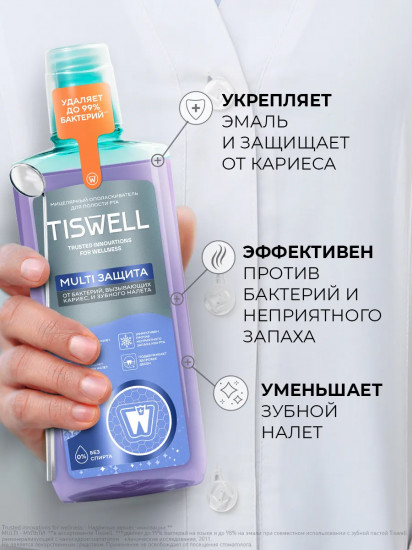 Ополаскиватель для полости рта «От бактерий, вызывающих кариес и зубной налет»