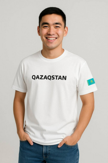 Футболка мужская «QAZAQSTAN»