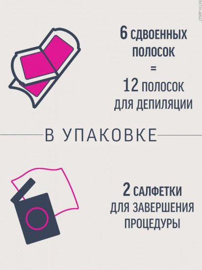 Полоски восковые  для сухой кожи
