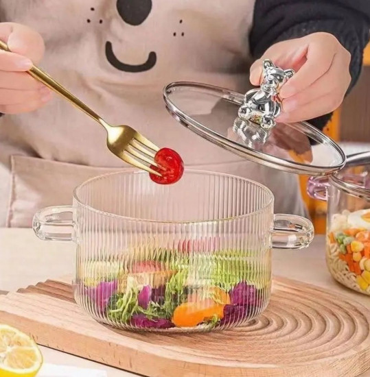 Кастрюля стеклянная