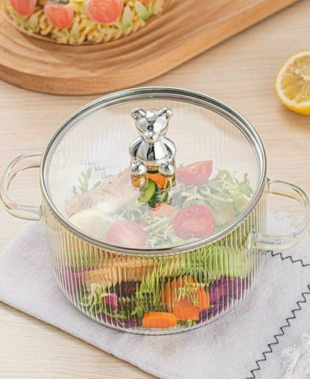 Кастрюля стеклянная