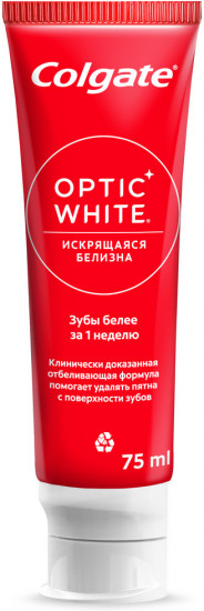Зубная паста отбеливающая «Optic White Искрящаяся белизна»