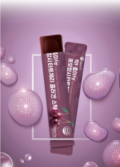 Коллаген-стики со вкусом вишни «Tart Cherry Collagen Stick»