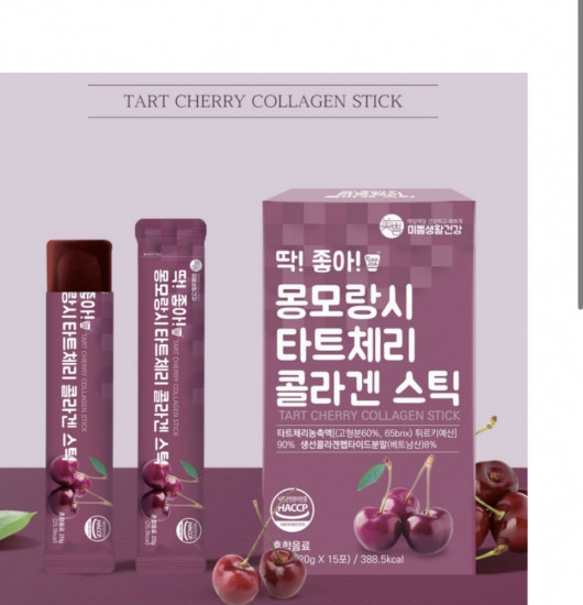 Коллаген-стики со вкусом вишни «Tart Cherry Collagen Stick»