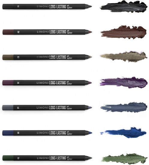 Карандаш для глаз водостойкий «Long-lasting Gel Eyeliner», оттенок 01