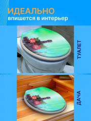 Сиденье для унитаза мягкое «Остров» - Фото 3