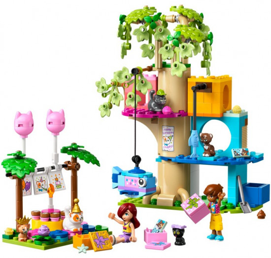 Конструктор LEGO® 42666 Кошачий день рождения и домик на дереве