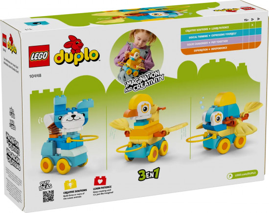 Конструктор LEGO® 10448 Животные на колесах 3 в 1