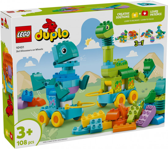 Конструктор LEGO® 10451 Динозавры на колесах 3 в 1