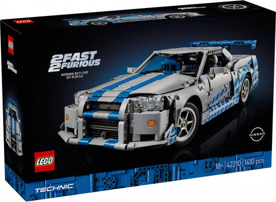 Конструктор LEGO® 42210 Двойной форсаж: автомобиль Nissan Skyline GT-R (R34)