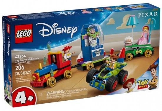 Конструктор LEGO® 43264 Поезд и гоночная машинка из Истории игрушек