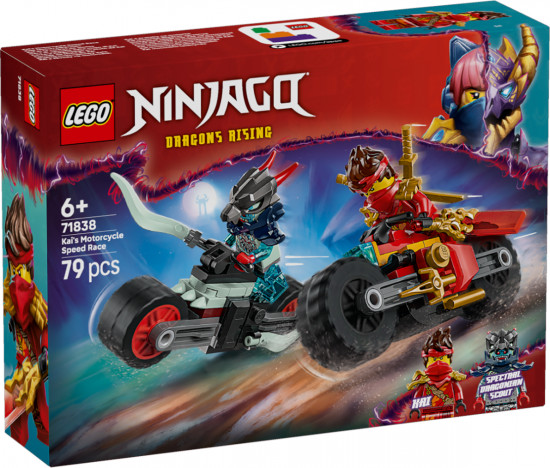 Конструктор LEGO® 71838 Скоростная гонка Кая на мотоцикле