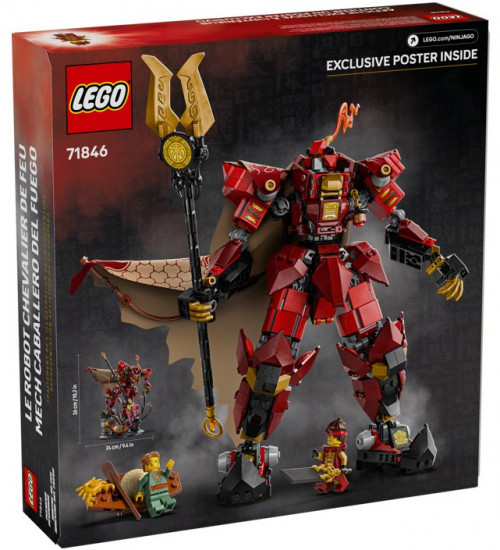 Конструктор LEGO® 71846 Робот Огненный рыцарь