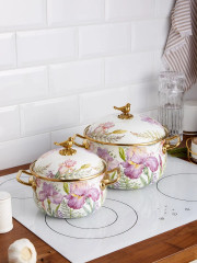 Набор кастрюль эмалированных с крышками «Irises» - Фото 4