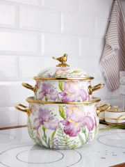 Набор кастрюль эмалированных с крышками «Irises» - Фото 16