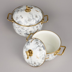 Набор кастрюль эмалированных с крышками «Apple Garden» - Фото 4