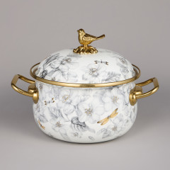 Набор кастрюль эмалированных с крышками «Apple Garden» - Фото 5