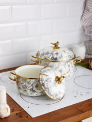 Набор кастрюль эмалированных с крышками «Apple Garden» - Фото 16