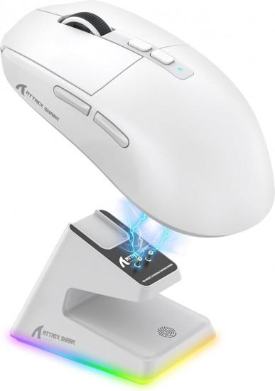 Беспроводная игровая мышь с зарядной док-станцией RGB Attack Shark X6