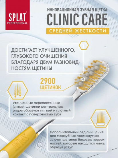 Зубная щётка с двухуровневой щетиной «Clinic Care»