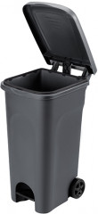 Бак для мусора на колесах с педалью - Фото 2