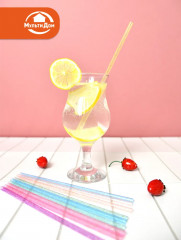 Набор трубочек для коктейлей многоразовых с ершиком «Блестки» - Фото 6